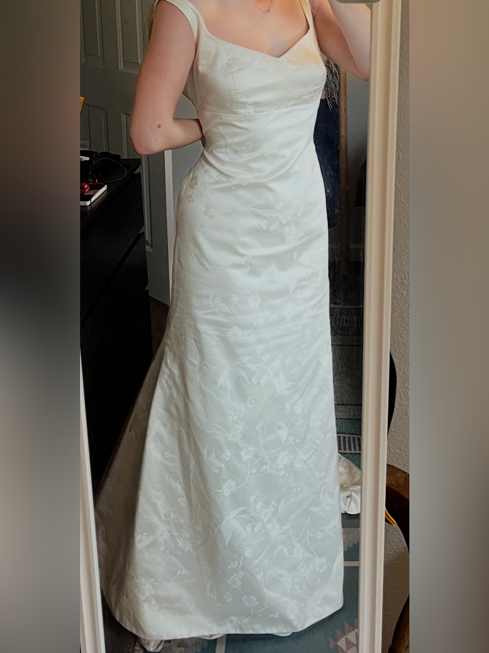 Pronovias silk wedding dress